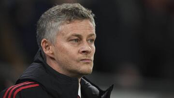 Ole Gunnar Solskjaer durante el partido ante el Cardiff