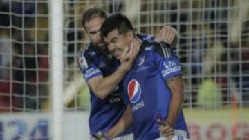 Jos&eacute; Harrison Ot&aacute;lvaro celebra el gol ante Deportes Tolima del pasado 7 de octubre