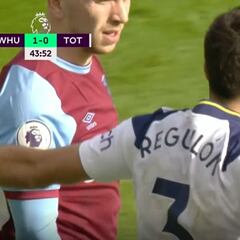 La tremenda 'rajada' en español de Reguilón por una tarjeta: "Tío... Tarjeta de m..."