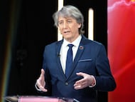 El candidato del PSOE a la Presidencia de la Junta de Castilla y León, Carlos Martínez, interviene durante el segundo debate para las elecciones autonómicas en Castilla y León, a 10 de marzo de 2026, en Valladolid, Castilla y León (España). El segundo debate electoral de Castilla y León está organizado por CyLTV y moderado por los periodistas María Núñez y Antonio Renedo. El debate cuenta con cuatro bloques temáticos: medioambiente, servicios públicos, economía y regeneración democrática.
10 MARZO 2026;DEBATE;CAMPAÑA ELECTORAL;ELECCIONES;
Photogenic/Claudia Alba / Europa Press
10/03/2026