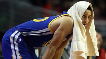 Stephen Curry, durante el partido contra los Chicago Bulls.