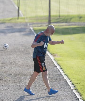 Rubiales y Marchena se entrenan en Krasnodar