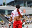 Djokovic zozobra antes del desfondamiento de Musetti