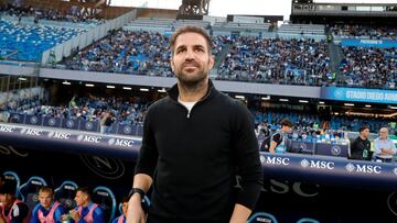 Cesc, en la visita del Como al Nápoles.