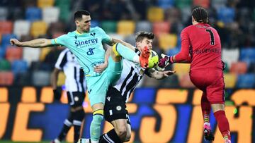 Kevin Lasagna, Jaka Bijol y Marco Silvestri.