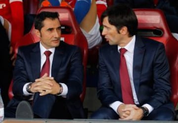 Valverde en el banquillo.