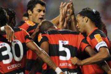 En Flamengo, Marcos González fue compañero de Ronaldinho.