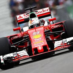 Vettel y Verstappen, delante de Mercedes; Sainz 7º y Alonso 8º