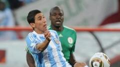 Di María estuvo frío y participó poco en la banda izquierda