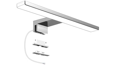 Ilumina tu baño con esta luz para espejos brillante y fácil de instalar