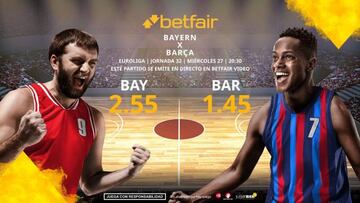 Bayern de Múnich vs. Barça Basket: horario, TV, estadísticas, clasificación y pronósticos