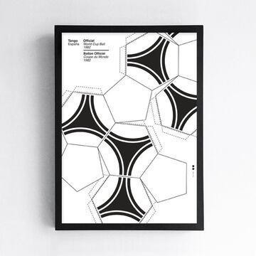 Tango football art print. Guaranteed to enhance any living room, the art print from UK based Patterns of Play is a nod to the classic Adidas Tango ball used at the 1982 Spain World Cup. If anyone argues, call it art !