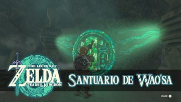 the legend of zelda tears of the kingdom nintendo switch guia santuario wao'sa