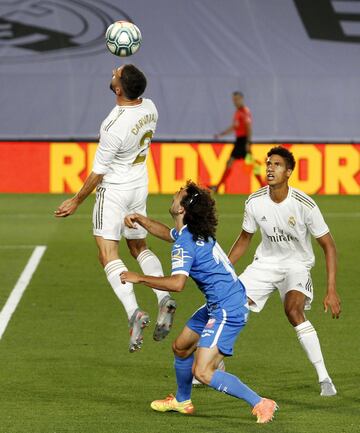 Carcaval, Cucurella y Varane.