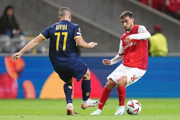 Ricardo Horta, con el Braga en un partido de Europa League.