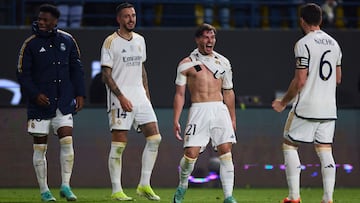 After scoring Real Madrid’s fifth goal in Wednesday’s 5-3 semi-final win, Brahim Díaz was in particularly high spirits as Los Blancos returned to the locker room in Riyadh.