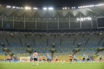 Las imágenes del entrenamiento de España en Maracaná