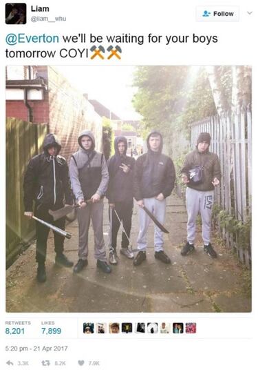 The internet mocks ‘tooled-up’ West Ham school kids