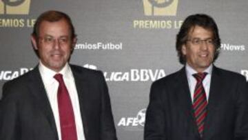 Toni Freixa, con Sandro Rosell.