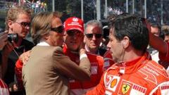 Schumacher con Montezemolo en el GP de Italia.