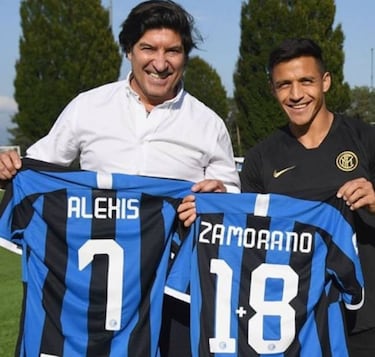 El especial encuentro de Alexis Sánchez y Zamorano en el Inter
