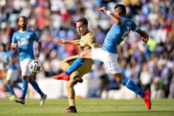 Así se dio el encuentro entre cementeros y los felinos celebrado esta tarde en el Estadio Azul