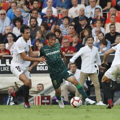 Inui y la falta de gol: las botas verdiblancas no dieron suerte