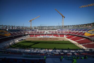 Esta novedad es la instalación del nuevo césped.