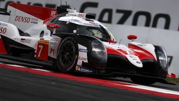 El Toyota 7 de Kobayashi, 'Pechito' López y Conway.