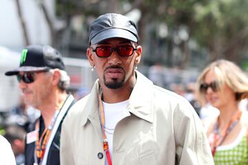 Jerome Boateng durante el Gran Premio de Mónaco de la Fórmula 1.