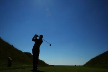 Sergio García practicando en Whistling Straits para el PGA Championship que se disputa en esas instalaciones. 