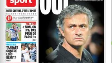 La portada del semanario 'Le 10 Sport' sobre Jose Mourinho.