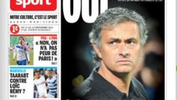 La portada del semanario &#039;Le 10 Sport&#039; sobre Jose Mourinho.