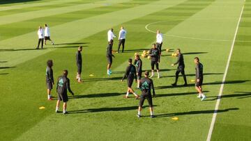 Modric entrena con el grupo y apunta a titular en el Wanda