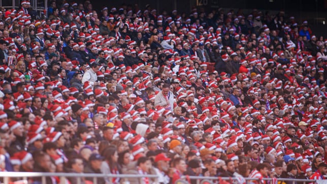 Fiesta navideña en el Metropolitano