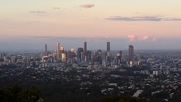 FILE PHOTO: A view of the city skyline of Brisbane, expected to be announced as host for the 2032 Olympic Games, in Brisbane, Australia, July 4, 2021. Picture taken July 4, 2021. REUTERS/Jaimi Joy/File Photo
