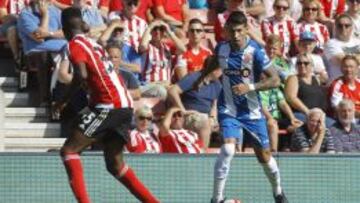 Un instante del partido.