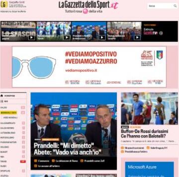 Portadas de la prensa extranjera