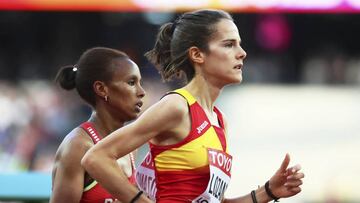 Ana Lozano, en las series de 5.000 metros.