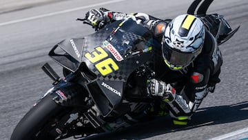 Joan Mir con la Honda en el test de Sepang.