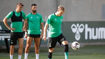 Canales, en un entrenamiento pasado.