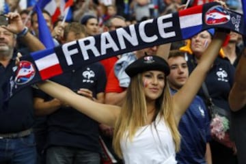 The beautiful game spills into the stands of the Euro 2016 venues