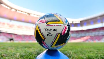 Official Ball Voit during the 17th round match between Guadalajara and Atletico San Luis as part of the Liga BBVA MX, Torneo Apertura 2024 at Akron Stadium on November 09, 2024 in Guadalajara, Jalisco, Mexico.