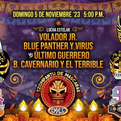CMLL anuncia fechas para las funciones del Día de Muertos