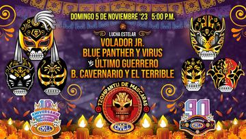 Este es parte del cartel que se llevará a cabo el viernes 3 de noviembre en la Arena México.