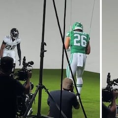 Behind the scenes: how the Madden NFL 26 cover starring Saquon Barkley was made