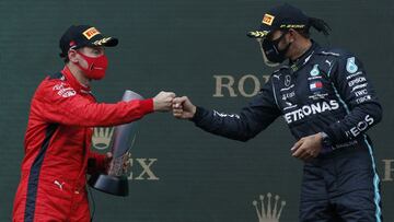 Sebastian Vettel y Lewis Hamilton. Estambul, Turqu&iacute;a. F1 2020. 