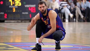 Nikola Mirotic, con el Barcelona.