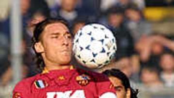 Francesco Totti, en uno de los partidos de la Roma.