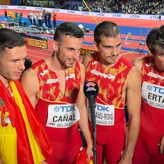 España suma una fabulosa plata gracias al 4x400 masculino